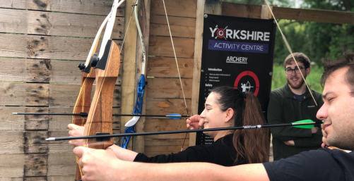 Archery instruction at Yorkshire Activity Centre